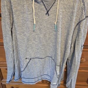 Striped Blue Hoodie Shirt